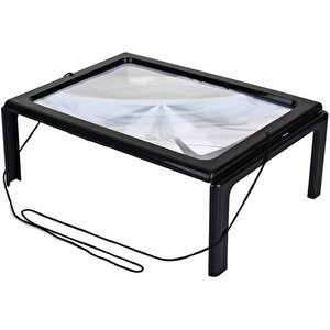Yaşlılar Için  A4 Boyutu Masa Tipi Işıklı Okuma Büyüteç Th-275205b