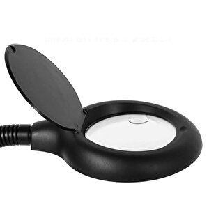 Esnek 5x /10x 40 Led Işıklı Büyüteç - Lamba Büyüteç Okuma - Çalışma Lehim Masa Lambası A808