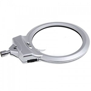 2.5x90 Mm 5x24 Mm Büyüteç Mandallı Metal Hortumlu Masa Üstü Büyüteç
