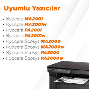 Kyocera Tk-1240 / Tk-1248 Muadil Toner 2'li̇avantaj Paket / Pa2000 / Pa2000w Ma2000 / Ma2000w / Pa2001 / Ma2001
