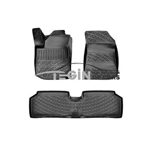 Kia Niro Elektrikli 2023 3d Havuzlu Paspas Siyah
