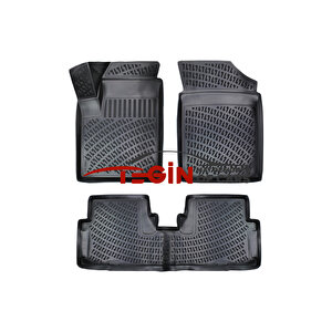 Citroen Berlingo 2000 3d Havuzlu Paspas Siyah