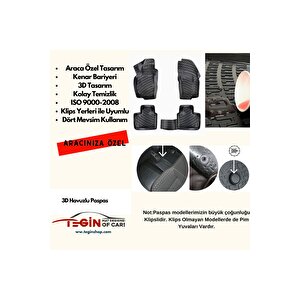 Mitsubishi L200 Blizzard-tornado-storm Paket 3d Havuzlu Paspas 2020 Siyah