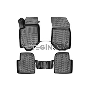 Citroen C4x 2023 3d Havuzlu Paspas Siyah