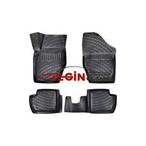 Citroen C4 2008 3d Havuzlu Paspas Siyah