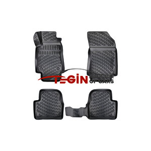 Citroen C3 2022 3d Havuzlu Paspas Siyah