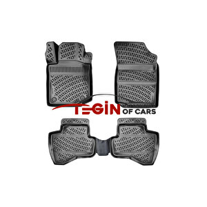 Citroen C1 2007 3d Havuzlu Paspas Siyah