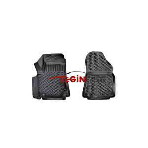 Peugeot Partner Tepe Panelvan (2 Parça) 3d Havuzlu Paspas 2009 Siyah