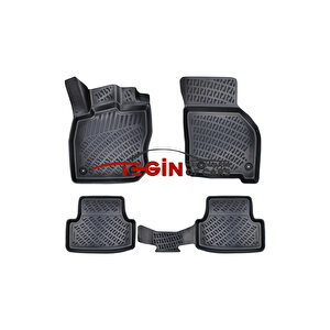 Audi A3 2023 3d Havuzlu Paspas Siyah
