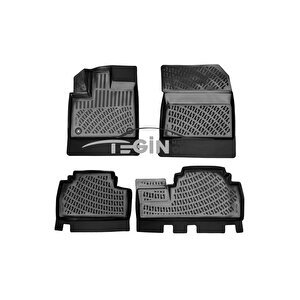 Citroen Berlingo 2019 3d Havuzlu Paspas Siyah