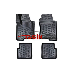 Fiat Panda 2016 3d Havuzlu Paspas Siyah