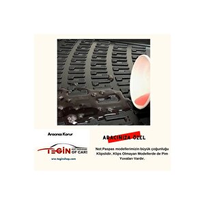 Toyota Corolla 3d Havuzlu Paspas 1994 Siyah