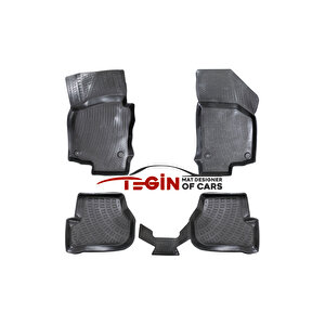 Volkswagen Golf 6 2009-2013 Siyah 3d Havuzlu Paspas + Siyah Bagaj Havuzu