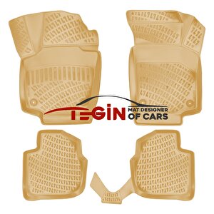 Seat Toledo Sedan 2016 Bej 3d Havuzlu Paspas + Siyah Bagaj Havuzu