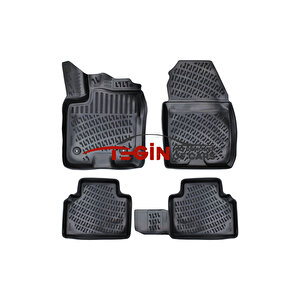 Ford Courier Siyah 3d Havuzlu Paspas + Siyah Bagaj Havuzu 2018
