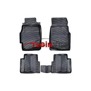 Honda Civic Sedan Siyah 3d Havuzlu Paspas + Siyah Bagaj Havuzu 1999