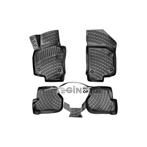 Seat Altea Xl 2007 Siyah 3d Havuzlu Paspas + Siyah Bagaj Havuzu
