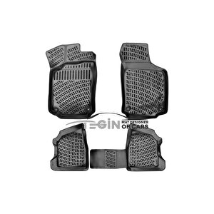 Opel Combo Combi 2002-2010 Siyah 3d Havuzlu Paspas + Siyah Bagaj Havuzu