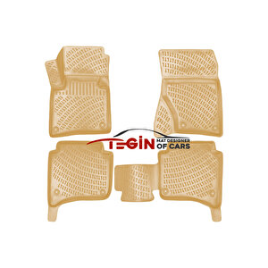 Porsche Cayenne Standart Ses Sistemli 2013 Bej 3d Havuzlu Paspas + Siyah Bagaj Havuzu