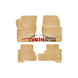 Ford C-max Bej 3d Havuzlu Paspas + Siyah Bagaj Havuzu 2003-2010