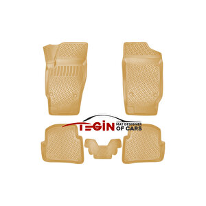 Seat Cordoba 2002-2008 Bej 3d Havuzlu Paspas + Siyah Bagaj Havuzu