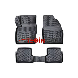 Ford Focus 2 Hb İnce Stepne Siyah 3d Havuzlu Paspas + Siyah Bagaj Havuzu 2005