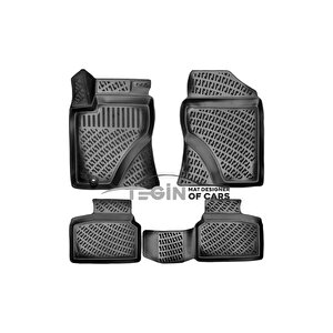 Toyota Avensis 2003-2008 Siyah 3d Havuzlu Paspas + Siyah Bagaj Havuzu