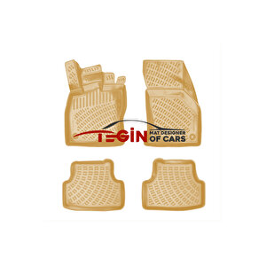 Audi̇ A3 Hb Bej 3d Havuzlu Paspas + Siyah Bagaj Havuzu 2013-2020