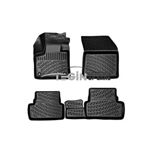 Ds7 Crossback Alt Bagaj Siyah 3d Havuzlu Paspas + Siyah Bagaj Havuzu 2020