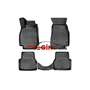 Audi̇ A6 C8 Siyah 3d Havuzlu Paspas + Siyah Bagaj Havuzu 2019