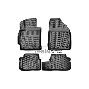 Toyota Corolla 2006 - 2012 Siyah 3d Havuzlu Paspas + Siyah Bagaj Havuzu