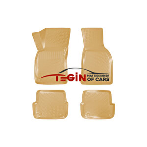 Audi̇ A6 C6 Bej 3d Havuzlu Paspas + Siyah Bagaj Havuzu 2004-2011
