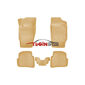 Seat İbiza Hb 2010 Bej 3d Havuzlu Paspas + Siyah Bagaj Havuzu