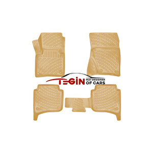 Volkswagen Touareg 2011 Bej 3d Havuzlu Paspas + Siyah Bagaj Havuzu