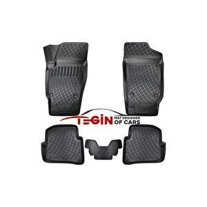 Skoda Fabia Hb 2006 Siyah 3d Havuzlu Paspas + Siyah Bagaj Havuzu