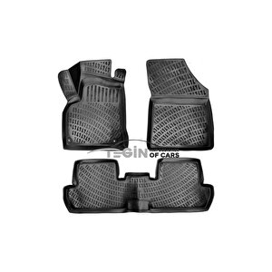 Peugeot 3008 2010-2015 Siyah 3d Havuzlu Paspas + Siyah Bagaj Havuzu