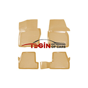 Ford Focus 3 Hb Bej 3d Havuzlu Paspas + Siyah Bagaj Havuzu 2011-2014
