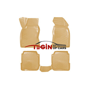 Audi̇ A6 C5 Bej 3d Havuzlu Paspas + Siyah Bagaj Havuzu 1997-2004