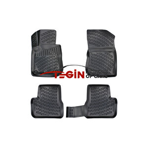 Citroen C3 Siyah 3d Havuzlu Paspas + Siyah Bagaj Havuzu 2004