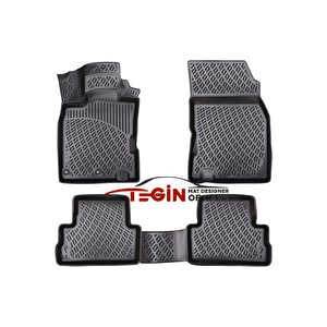 Nissan Qashqai Vi̇si̇a 2021 Siyah 3d Havuzlu Paspas + Siyah Bagaj Havuzu
