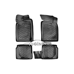 Renault Megane 1 2002 Siyah 3d Havuzlu Paspas + Siyah Bagaj Havuzu