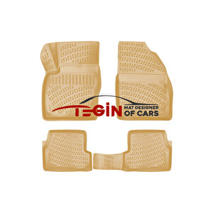 Ford Focus 1 Sedan Bej 3d Havuzlu Paspas + Siyah Bagaj Havuzu 2004
