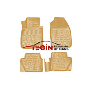 Ford Fiesta Bej 3d Havuzlu Paspas + Siyah Bagaj Havuzu 2015