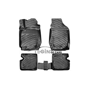 Toyota Corolla 1999-2006 Siyah 3d Havuzlu Paspas + Siyah Bagaj Havuzu