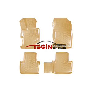 Honda Civic Sedan Bej 3d Havuzlu Paspas + Siyah Bagaj Havuzu 2001 - 2006