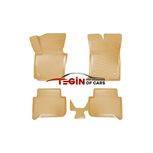Volkswagen Touran 2010 Bej 3d Havuzlu Paspas + Siyah Bagaj Havuzu