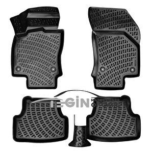 Seat Arona Alt Bagaj 2019 Siyah 3d Havuzlu Paspas + Siyah Bagaj Havuzu