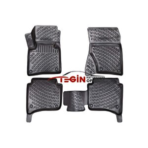 Porsche Cayenne Standart Ses Sistemli 2013 Siyah 3d Havuzlu Paspas + Siyah Bagaj Havuzu
