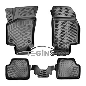 Opel Astra H Sedan 2004-2009 Siyah 3d Havuzlu Paspas + Siyah Bagaj Havuzu