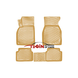 Renault Megane 2 Hb 2002-2008 Bej 3d Havuzlu Paspas + Siyah Bagaj Havuzu